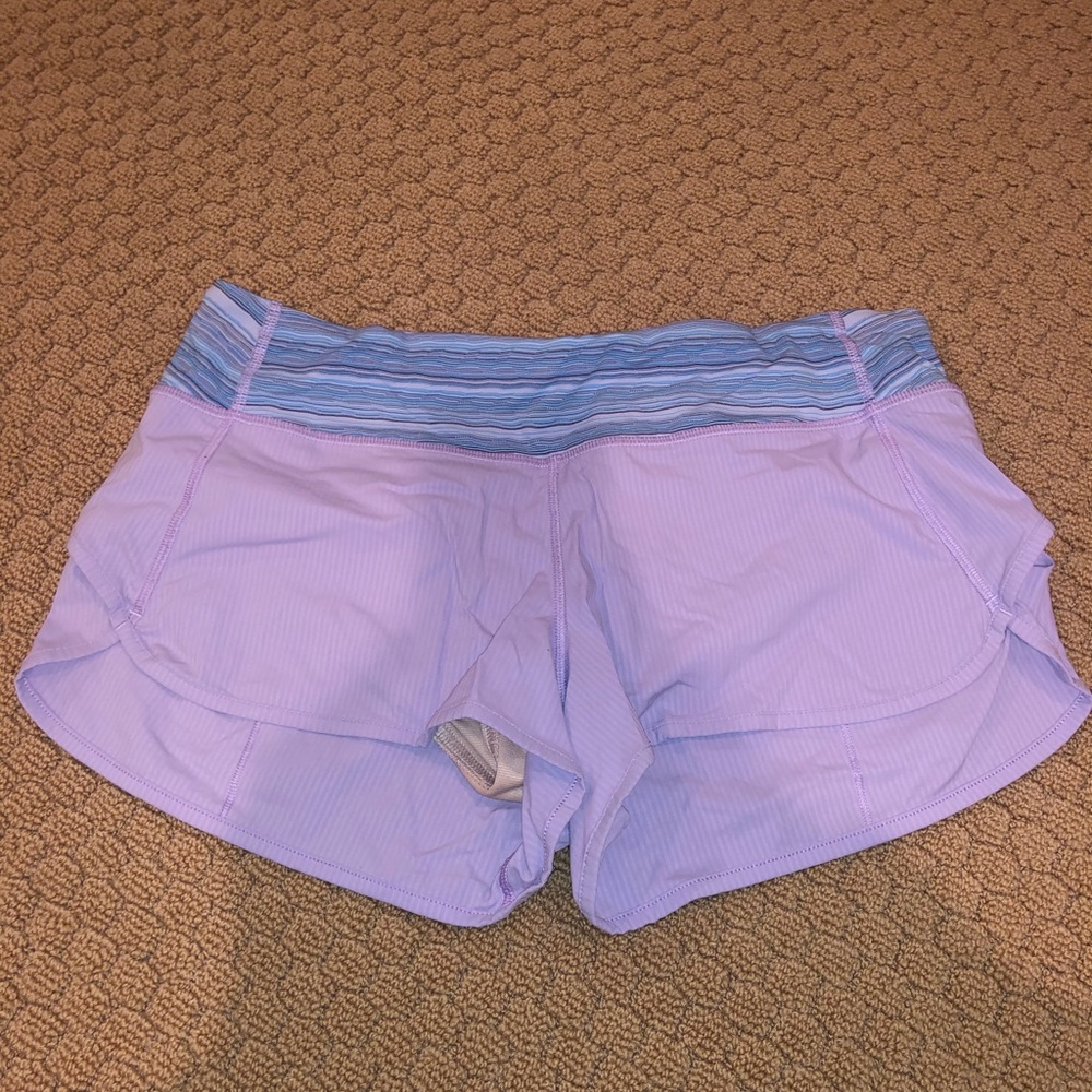 Lululemon speed up light purple short